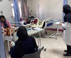آموزش اصول تغذیه سالم به بیماران در بیمارستان امام حسن عسکری (ع) زرقان به مناسبت هفته سلامت